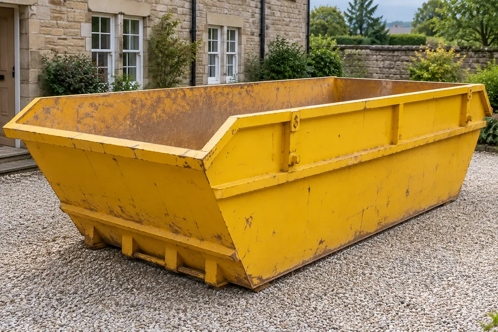 Yellow 10-yard open skip